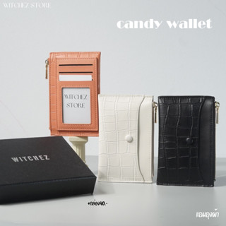 รุ่นWitchez White Candy กระเป๋าใส่เหรียญ มีรุ่นช่องใส่บัตรอยู่ด้านหลัง