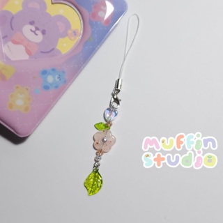 Flower Keychain พวงกุญแจ​ลูกปัด​ สาย​ห้อย​โทรศัพท์​ รุ่น​ดอกไม้​ใบไม้​