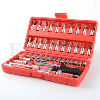 MOLITA ชุดเครื่องมือ ประแจ ชุดบล็อก 46 ชิ้น ขนาด 1/4 Socket Set