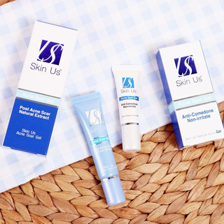 Skin us Acne Scar Gel &amp; Acne Spot gel เจลแต้มสิวและเจลลดเลือนรอยแผลจากสิว