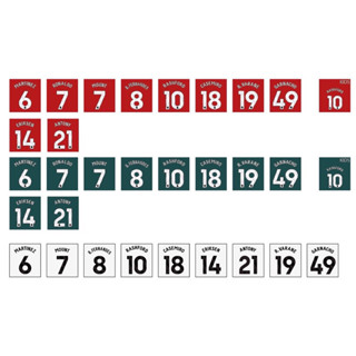เซ็ทชื่อเบอร์นักเตะ ทีมแมนยู ฟร้อนพรีเมียร์ลีกส์ / ฟร้อน UCL( รับชื่อไหนแจ้งชื่อได้ในแชท) อาร์มลีกส์🚀 สินค้าพร้อมส่ง
