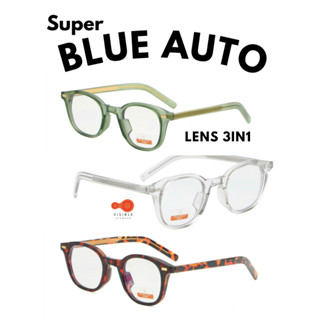 VISIBLE EYEWEAR 5241 CANAAN SuperBlueAuto Lens 3in1 แว่นกรองแสงสีฟ้า ออกแดดเปลี่ยนสี