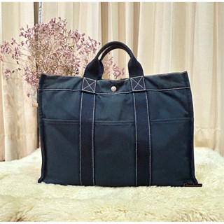 Hermes Canvas Tote Bag