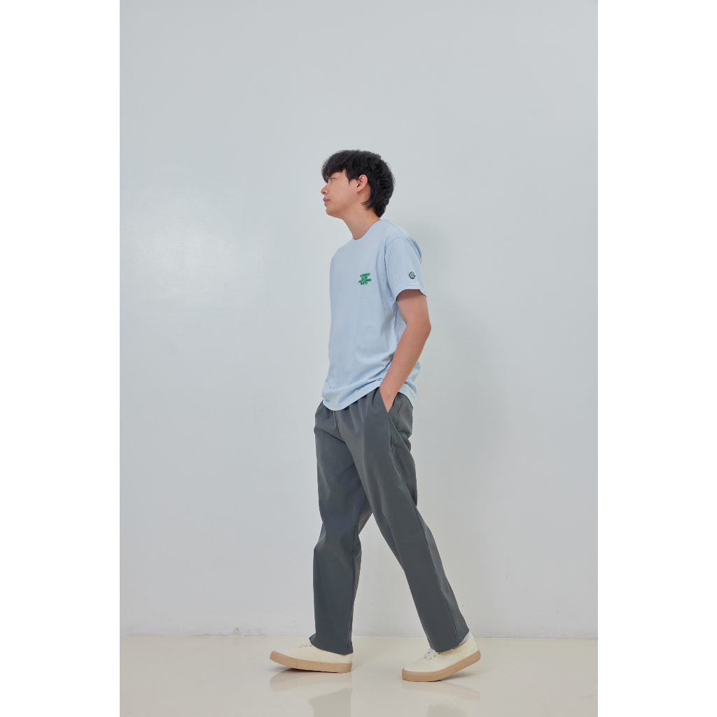 กางเกงขายาวเอวยางยืด ทรงกระบอก Brother Pants มี 10 สี - รูปที่ 3