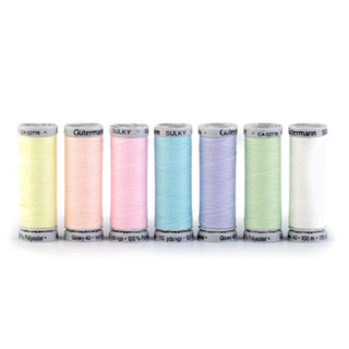 🌈 Gütermann Glowy 40 Sulky embroidery thread รุ่น Glow in the dark made in germany 🇩🇪 (709808)