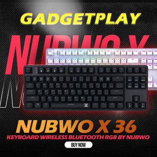 [กรุงเทพฯ ด่วน 1 ชั่วโมง]NUBWO X36 KASPERZ WIRELESS KEYBOARD Wireless / Bluetooth 5.0 (คีย์บอร์ดไร้สาย)ประกันศูนย์ไทย