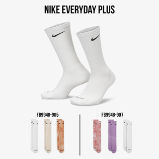 Nike Collection ไนกี้ ถุงเท้า (1แพ็คมี 3 คู่) Socks ED PLS CSH Crew 3PK FB9948-905 / FB9948-907 (750)