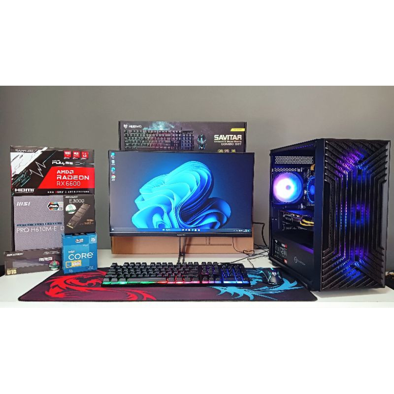 SET I5 12400F RAM 16GB RTX4060 8GB จอ24นิ้ว IPS 100Hz