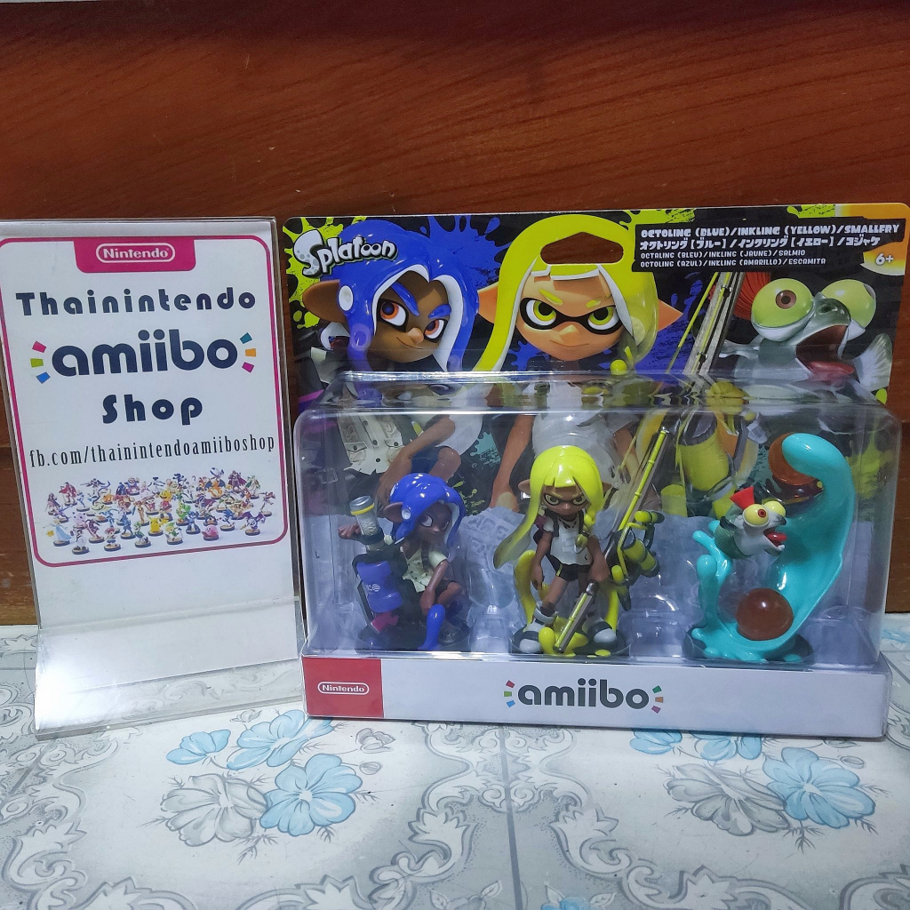 (ใช้โค้ดคุ้มได้) amiibo Splatoon 3 (Octoling Yellow , Blue & Smallfry)