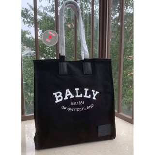 กระเป๋าผ้า Bally Canvas tote🖤🖤🖤