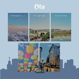 City Postcard 4*6 / Mini Postcard 2*3 พร้อมส่ง โปสการ์ด มินิโปสการ์ด | Raineyscloud