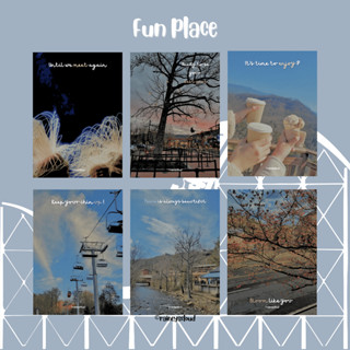 Fun Place Postcard 4*6 / Mini Postcard 2*3 พร้อมส่ง โปสการ์ด มินิโปสการ์ด | Raineyscloud