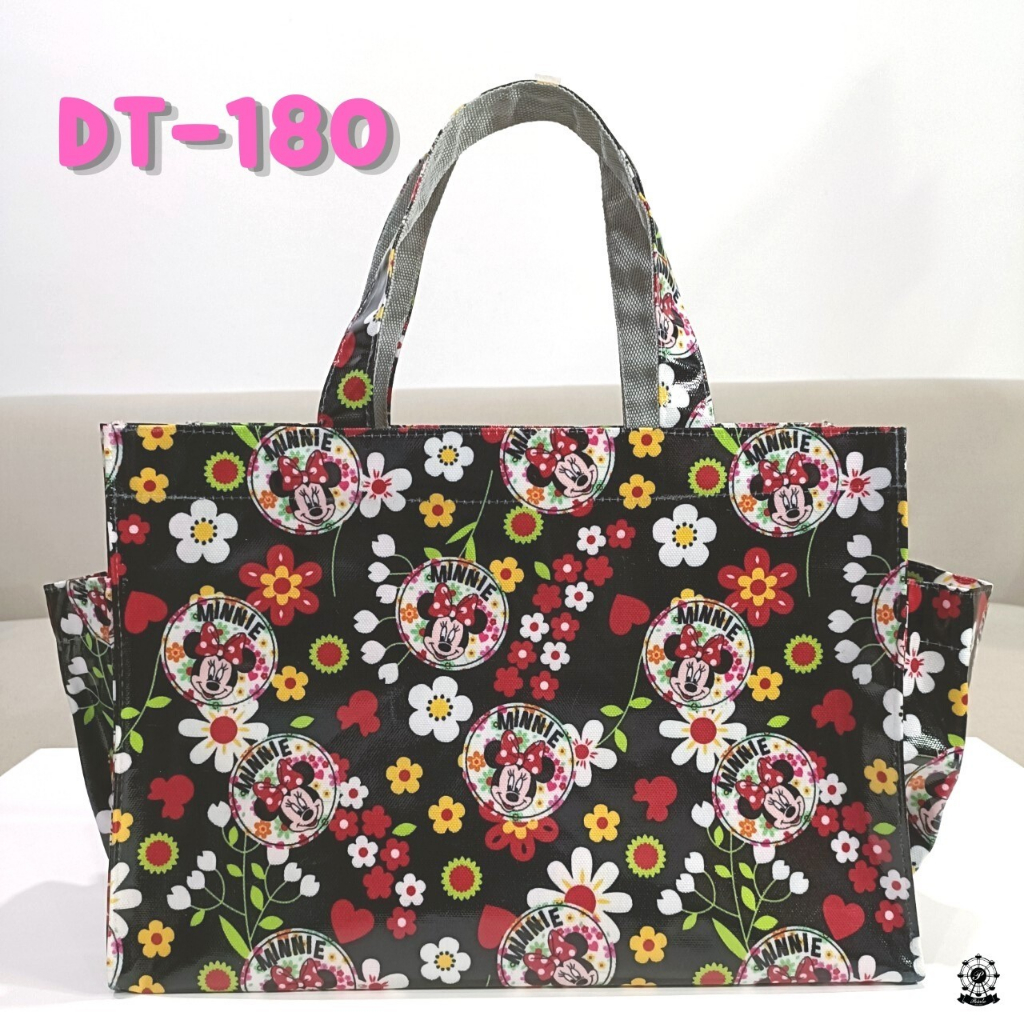 (พร้อมส่ง) กระเป๋าผ้าเคลือบกันน้ำแนวนอน รุ่น DT - รูปที่ 4