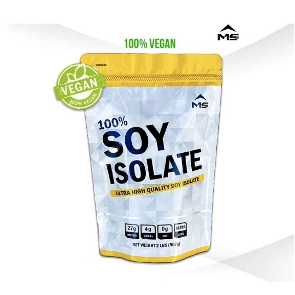 MS SOY PROTEIN ISOLATE เวย์โปรตีน ซอยโปรตีน โปรตีนถั่วเหลืองแท้ เพิ่มกล้ามเนื้อ แพ้WHEYทานได้