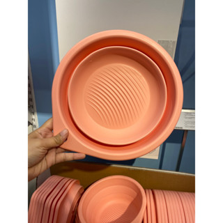 IKEA PEPPRIG กะลังมังซักผ้า ใบเล็ก พับเก็บได้  สีโอรส 27 ซม IKEA