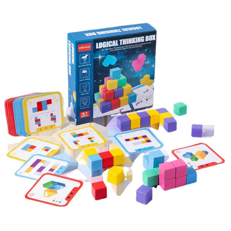 Logical Thinking & Number Sense – คิวบ์บล็อก มิติสัมพันธ์ อนุกรม ของเล่นแนวข้อสอบสาธิต – TETRIS 3D Cube Block Puzzle ราคา ถูกที่สุด ดีลบีเคเค แกลเลอรีภาพที่ 2