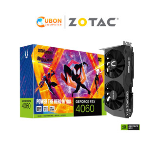 การ์ดจอ VGA ZOTAC GAMING GEFORCE RTX 4060 OC SPIDERMAN EDITION - 8GB GDDR6 ประกันศูนย์ 3 ปี