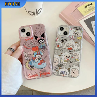 💲คูปองเคลม💲เคสไอโ case for iphone 11 12 ตัวการ์ตูน เคส 14 13 12 11 pro max การป้องกันอย่างเต็มที่ ทนทาน