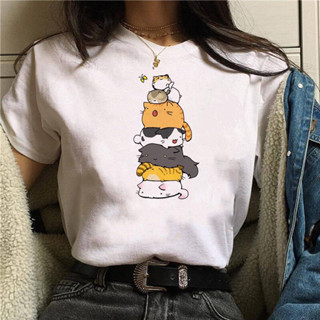 แมวมากเกินไป, แมวในถ้วยน้ำชา, เสื้อยืดแขนสั้น เสื้อผ้าสำหรับผู้ชายและผู้หญิง Cute Cat Print