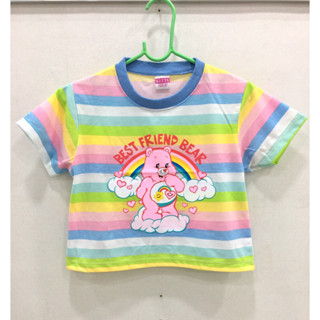 🌈🧸มาใหม่จ้า🌈เสื้อครอปหมีแคร์แบร์ เสื้อยืด carebears สีสดใส🌈🧸