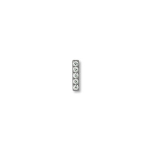 PiercingRoomByJay, Long Bar CZ Titanium Flat back เกรดการแพทย์