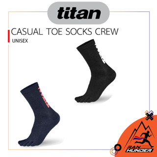 TITAN CASUAL TOE SOCKS CREW | ถุงเท้าวิ่งแบบยาวแยกนิ้ว