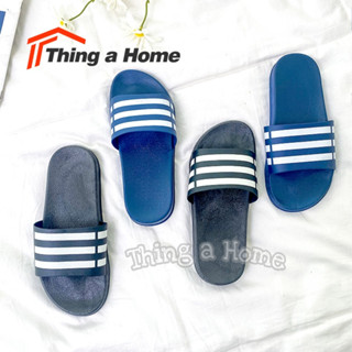 Thing a Home รองเท้าเเตะแบบสวม ใส่ได้ทั้งหญิงและชาย สวมใส่สบาย พื้นนิ่ม พร้อมส่ง