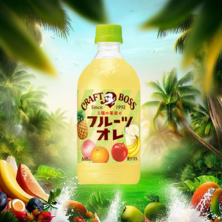 Creamy Fruit Au Lait - เครื่องดื่มผลไม้ 5 ชนิดที่ให้ความสดชื่นผสมวิตามินบี 6 และไนอะซิน (500ml.) โดย Suntory