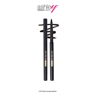 Ashley Stay True Gel Eyeliner เจลอายไลเนอร์ สีดำสนิท A 224