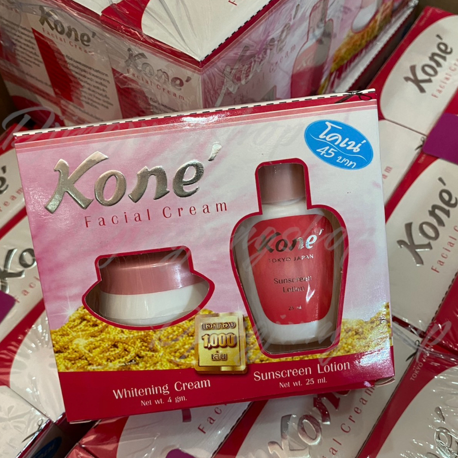 Acne Treatment 115 บาท (แพค3กล่อง) Kone ครีม โคเน่ ลดรอยหมองคลํ้าเเละจุดด่างดำ ฝ้า กระ 1ชุดมี2รายการ ครีม + โลชั่นเช็ด แท้100%‼️ Beauty