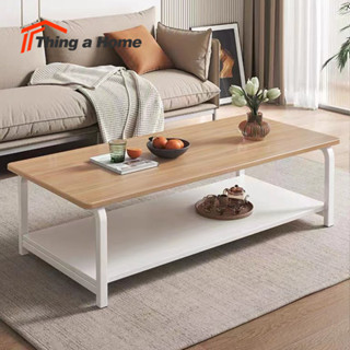 Thing a Home โต๊ะกลางโซฟา โต๊ะรับแขก 2ชั้น สไตล์โมเดิร์น หน้าโต๊ะยาว 80cm. พร้อมส่งในไทย