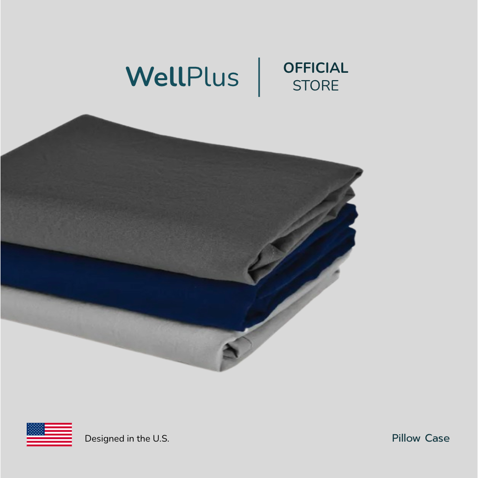 WellPlus ปลอกหมอน pure cotton pillow case ผ้านุ่มนอนสบาย
