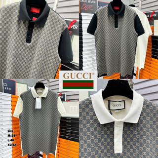 GUCCI POLO SHIRT UNISEX 🖤🤎 เสื้อโปโล Gucci 🏷️Hiend 1:1 cotton 💯 ร้านค้าจัดส่งไว