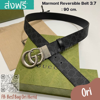 🔥เข็มขัดกุชชี่ Marmont Reversible Belt 3.7❌งานออริ❌90cm.🔥[หนังแท้] ภาพถ่ายงานจริง ทักแชทก่อนกดสั่งซื้อ