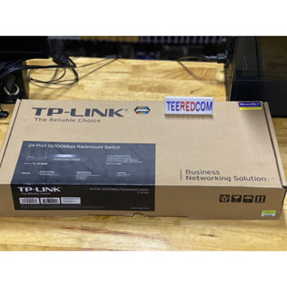 SWITCH (สวิตซ์) TP-LINK 24 PORTS TL-SF1024 (19") FAST PORT RACKMOUNT 10/100 ของใหม่มือ1 ถูกที่สุด