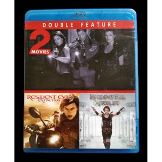 📀 BLU-RAY DOUBLE FEATURE 2 MOVIES : RESIDENT EVIL : EXTINCTION + RESIDENT EVIL : AFTERLIFE