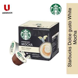 STARBUCKS  BY NESCAFE DOLCE GUSTO MOCHA WHITE  สตาร์บัคส์ โดลเช่ กุสโต้ มอคค่า ไวท์  (12แคปซูล/กล่อง)