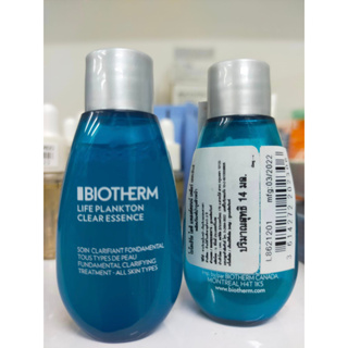 ฉลากไทย 14ml Biotherm Life Plankton Clear Essence 14ml. น้ำตบ แพลงตอน สูตรใหม่ ความเข้มข้น 5% เช่นเคย สัมผัสบางเบาดุจน้ำ