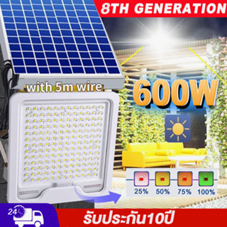 Bunny 【Ready】💥ไฟโซล่าเซลล์ สว่าง16ชม.800W สปอร์ตไลท์รุ่นดีที่สุด ฝนตกชาร์จได้ Solar Light  กันน้ำ พลังงานแสงอาทิตย์  สว่