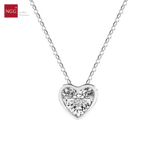 NGG Dancing Diamond 18K White Gold Diamond Necklace