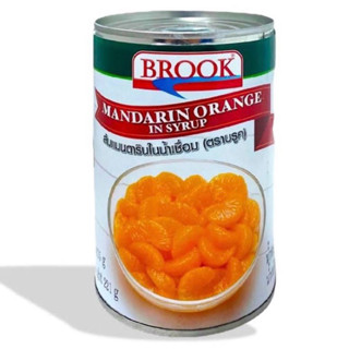 Brook mandarin orange in syrup 425g. บรู๊ค ส้มแมนดารินในน้ำเชื่อม🇨🇳