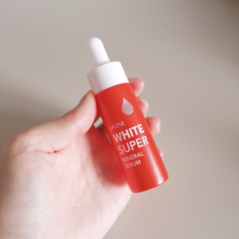แท้ % USTAR WHITE SUPER MINERAL SERUM - ยูสตาร์ ไวท์ ซุปเปอร์ มิเนอรัล เซรั่ม