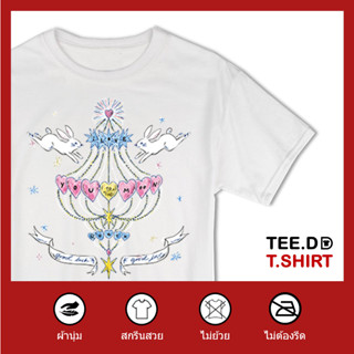 TEE.DD.TSHIRT เสื้อยืด Bunny &amp; Heart ผ้านุ่ม สกรีนสวย ไม่ย้วย ไม่ต้องรีด มีให้เลือกหลายสี ใส่ได้ทั้งชาย-หญิง