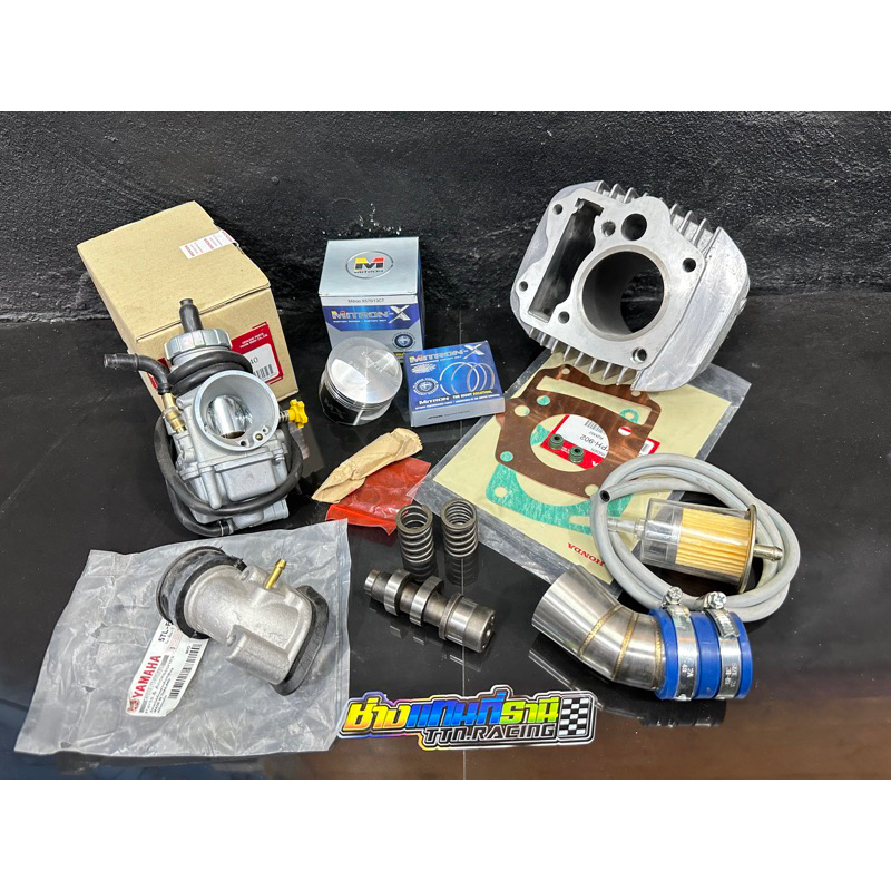 ลูกไมตรอน53/54/56/57 เวฟ125คาบู ชุดเสื้อลูกสูบไมตรอนwave125คาบู 56มิล เสื้อลูกw125r,s,x ลูกไมตรอนw12