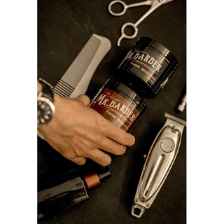 [แถมฟรีหวีพก] โพเมดจัดแต่งทรงผม Mr. Barber Pomade กลิ่นน้ำหอมฟีโรโมน 150กรัม เจลเซ็ตผม Pheromone