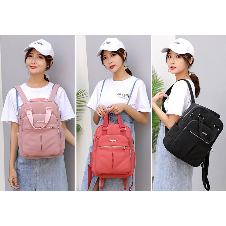 Aopuly กระเป๋าเป้สะพายหลัง กระเป๋าใส่แล็ปท็อป สีชมพู ชาร์จ USB สําหรับผู้หญิง ผู้ชาย กระเป๋าเดินทาง กระเป๋านักเรียน สําห