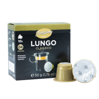 ฟอร์ติสิโม กาแฟแคปซูล ลุนโก คลาสิค 50 แคปซูล - Coffee Capsule Lungo Classico for Nespresso machine x50 Fortisimo brand