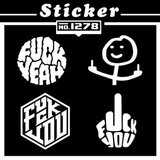 สติ๊กเกอร์ไดคัท F*CK [Sticker PVC]