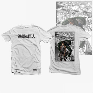 เสื้อผ้าแฟชั่นผู้หญิง เสื้อผ้าแฟชั่นผู้ชาย เสื้อยืด เสื้ออนิเมะ - Attack on Titan - Levi·Ackerman แขนสั