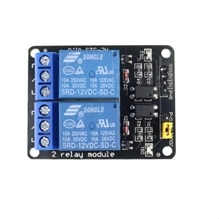 2 Channel 12V Relay Module With Optocoupler